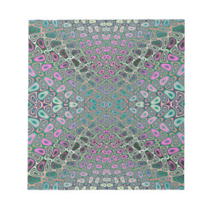 Multicfarbenes Hologramm Butterfly-Fraktal Abstrak Notizblock