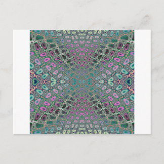 Multicfarbenes Hologramm Butterfly-Fraktal Abstrak Postkarte
