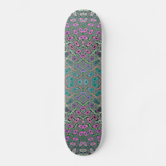 Multicfarbenes Hologramm Butterfly-Fraktal Abstrak Skateboard