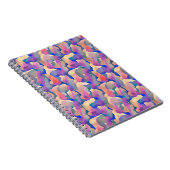 Multicfarbenes Wasserfarbmuster - Notebook Notizblock (Rechte Seite)