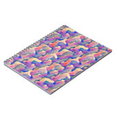 Multicfarbenes Wasserfarbmuster - Notebook Notizblock (Linke Seite)
