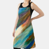 Multicfarbige lange diagonale Wasserfarbenstäbe au Schürze (InSitu)