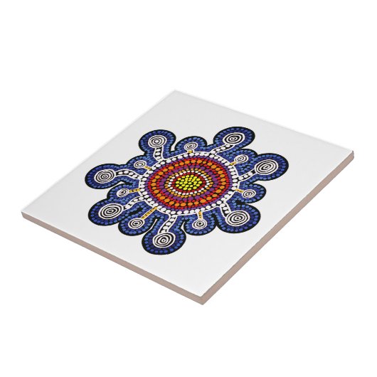 Multicologe australische Kunst Fliese (Seite)