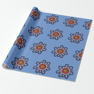 Multicologe australische Kunst Geschenkpapier