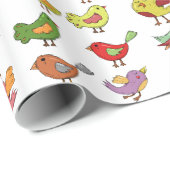 Multicologe Süßvögel Thunder_Cove 1 Geschenkpapier (Rolleneckpunkt)