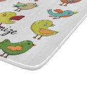 Multicologe Süßvögel Thunder_Cove Schneidebrett (Ecke)