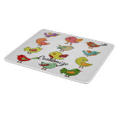 Multicologe Süßvögel Thunder_Cove Schneidebrett (Ecke)