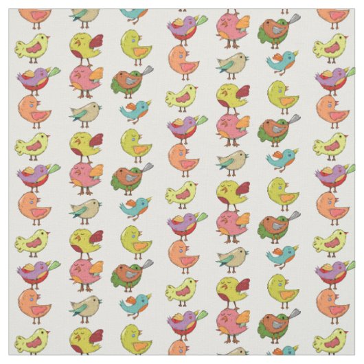 Multicologe Süßvögel Thunder_Cove Stoff (Muster)