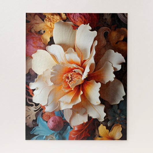 Multicolor 3D-Blume Puzzle (Vertikal)