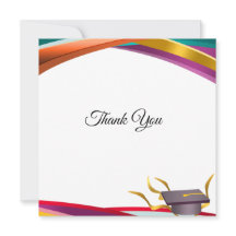 Multicolor Abschluss Vielen Dank