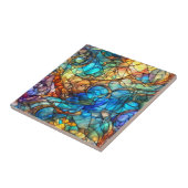 Multicolor Abstract 77 Buntglas-Stil Fliese (Seite)