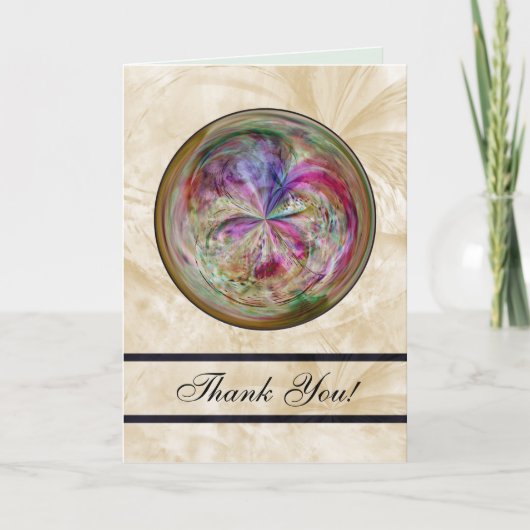 Multicolor Abstract Bubble Mandala Dankeskarte (Vorderseite)