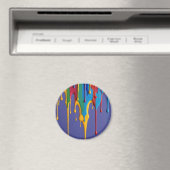 Multicolor Abstrakt AI Artwork Magnet (In Situ (Geschirrspüler))