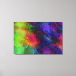 Multicolor Abstrakt Artwork Leinwanddruck