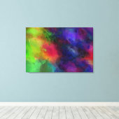 Multicolor Abstrakt Artwork Leinwanddruck (Insitu (Holzboden))