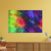 Multicolor Abstrakt Artwork Leinwanddruck (Insitu (Wohnzimmer))