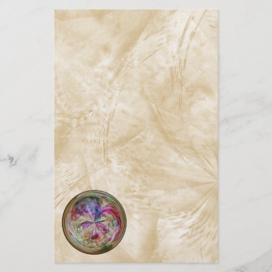 Multicolor Abstrakt Bubble Mandala Briefpapier (Vorderseite)