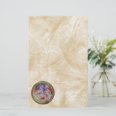 Multicolor Abstrakt Bubble Mandala Briefpapier (Stehend Vorderseite)