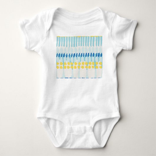 Multicolor Abstrakt gestrichen Nahtloser Hintergru Baby Strampler (Vorderseite)