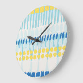 Multicolor Abstrakt gestrichen Nahtloser Hintergru Große Wanduhr (Winkel)