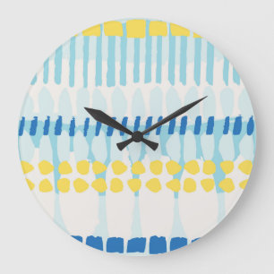 Multicolor Abstrakt gestrichen Nahtloser Hintergru Große Wanduhr