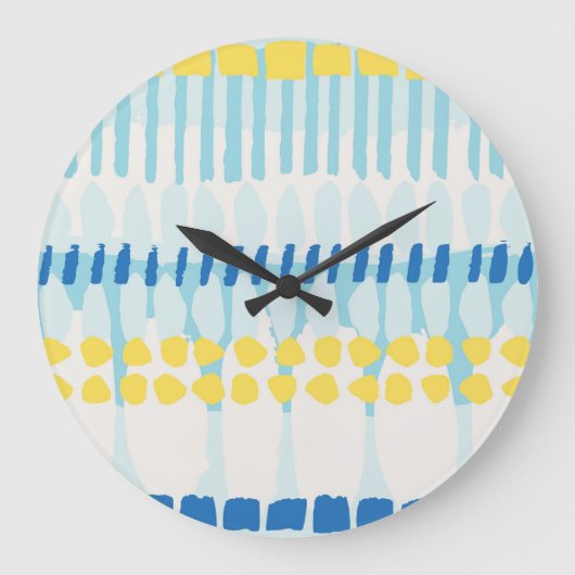 Multicolor Abstrakt gestrichen Nahtloser Hintergru Große Wanduhr (Vorderseite)