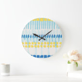 Multicolor Abstrakt gestrichen Nahtloser Hintergru Große Wanduhr (Zuhause)