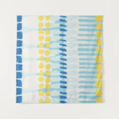 Multicolor Abstrakt gestrichen Nahtloser Hintergru Wandteppich (Vorderseite (Horizontal))