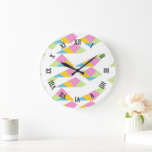 Multicolor abstrakt große wanduhr (Zuhause)