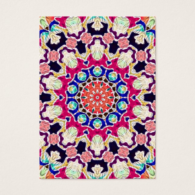 Multicolor Abstrakt Kaleidoscope Mandala (Vorderseite)