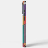 Multicolor Abstrakt mit abgerundeter Geometrie Case-Mate iPhone Hülle (Rückseite / Links)
