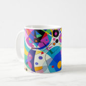 Multicolor Abstrakt Modern Art Design 009 Kaffeetasse (Vorderseite Links)