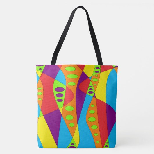 Multicolor Abstrakt Tasche (Vorderseite)