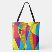 Multicolor Abstrakt Tasche (Rückseite)