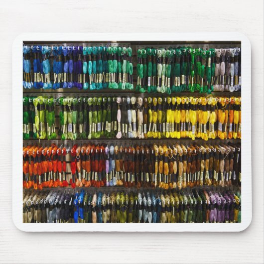 Multicolor Abstrakt Weave Mousepad (Vorne)