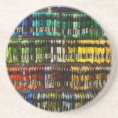 Multicolor Abstrakt Weave Sandstein Untersetzer (Vorne)