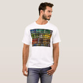 Multicolor Abstrakt Weave T-Shirt (Vorne ganz)