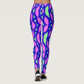 Multicolor-abstrakte Leggings "Ratti_Creative_Arts (Rückseite)