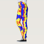 Multicolor-abstrakte Leggings "Ratti_Creative_Arts (Links)