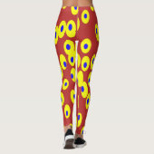 Multicolor-abstrakte Leggings "Ratti_Creative_Arts (Rückseite)