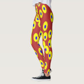 Multicolor-abstrakte Leggings "Ratti_Creative_Arts (Links)