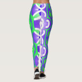 Multicolor-abstrakte Leggings "Ratti_Creative_Arts (Rückseite)