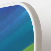 Multicolor Abstrakte Wasserfarben Kunst Pickleball Schläger (Linke Seite)