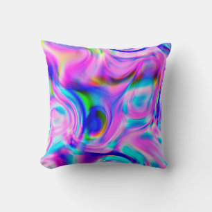 Multicolor abstrakter Hintergrund. Farbiges Muster Kissen