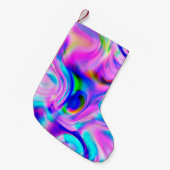 Multicolor abstrakter Hintergrund. Farbiges Muster Kleiner Weihnachtsstrumpf (Vorderansicht (hängend))