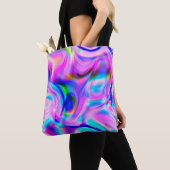 Multicolor abstrakter Hintergrund. Farbiges Muster Tasche (Von Nahem)