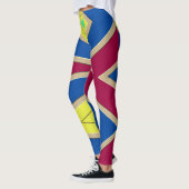 Multicolor-abstraktes Muster "Ratti_Creative_Arts" Leggings (Links)