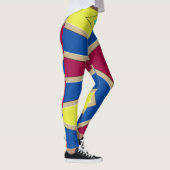 Multicolor-abstraktes Muster "Ratti_Creative_Arts" Leggings (Rechts)