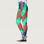 Multicolor-abstraktes Muster "Ratti_Creative_Arts" Leggings (Links)