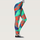 Multicolor-abstraktes Muster "Ratti_Creative_Arts" Leggings (Rechts)